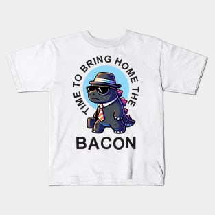 Time To Bring Home The Bacon - Funny Work Kids T-Shirt